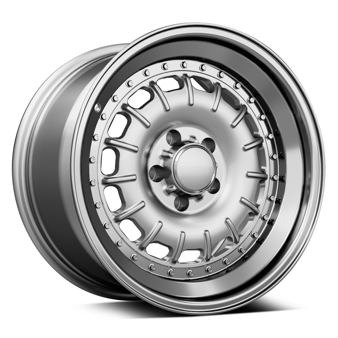 Cades Wheels Baroque 17X8.5 Single Wheel Silver