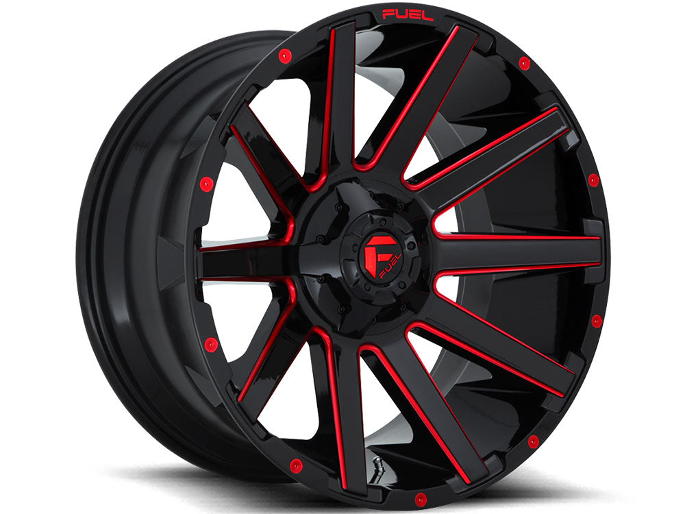 Fuel Contra 20X10 Single Wheel Black, Red