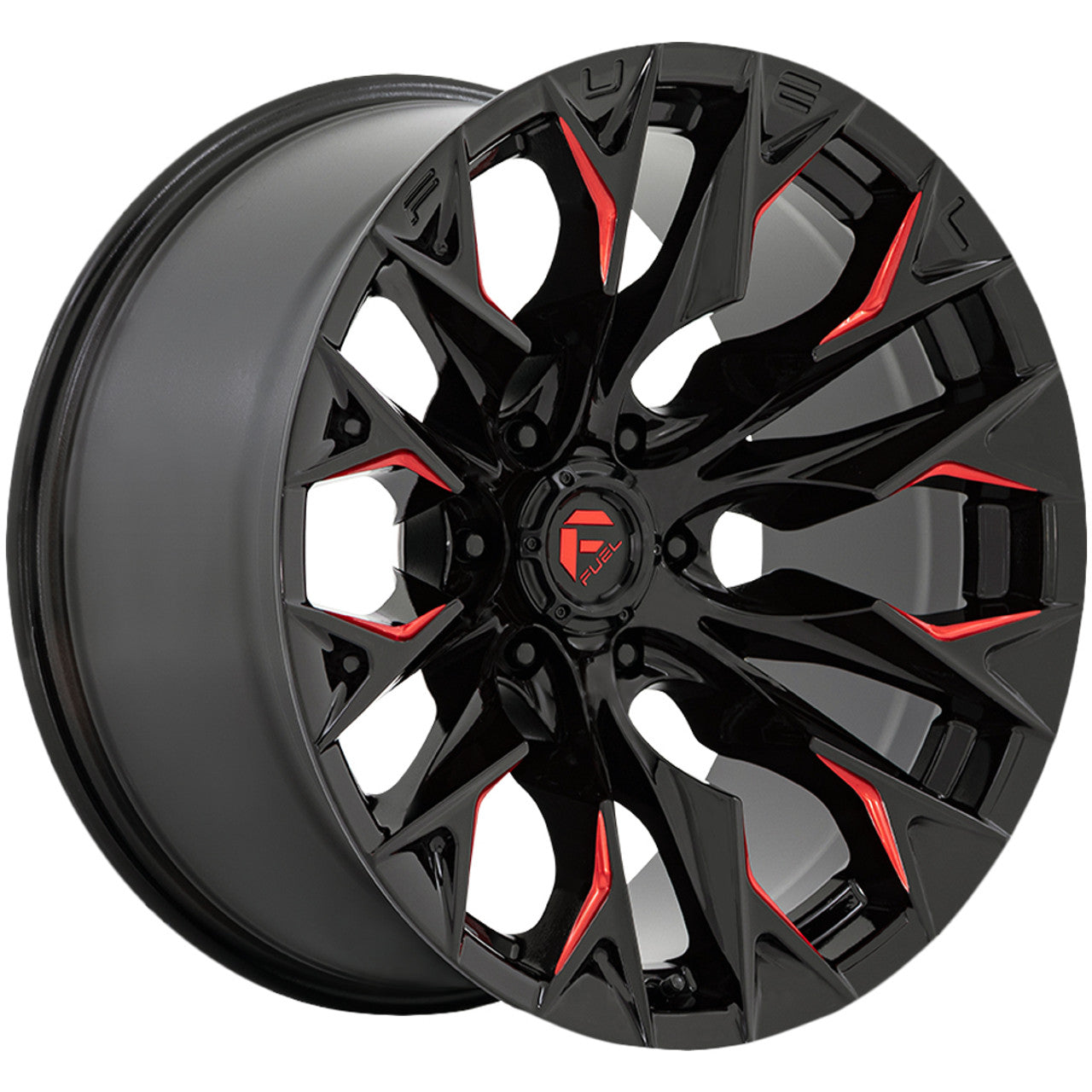 Fuel Flame 20X9 Single Wheel Black, Red