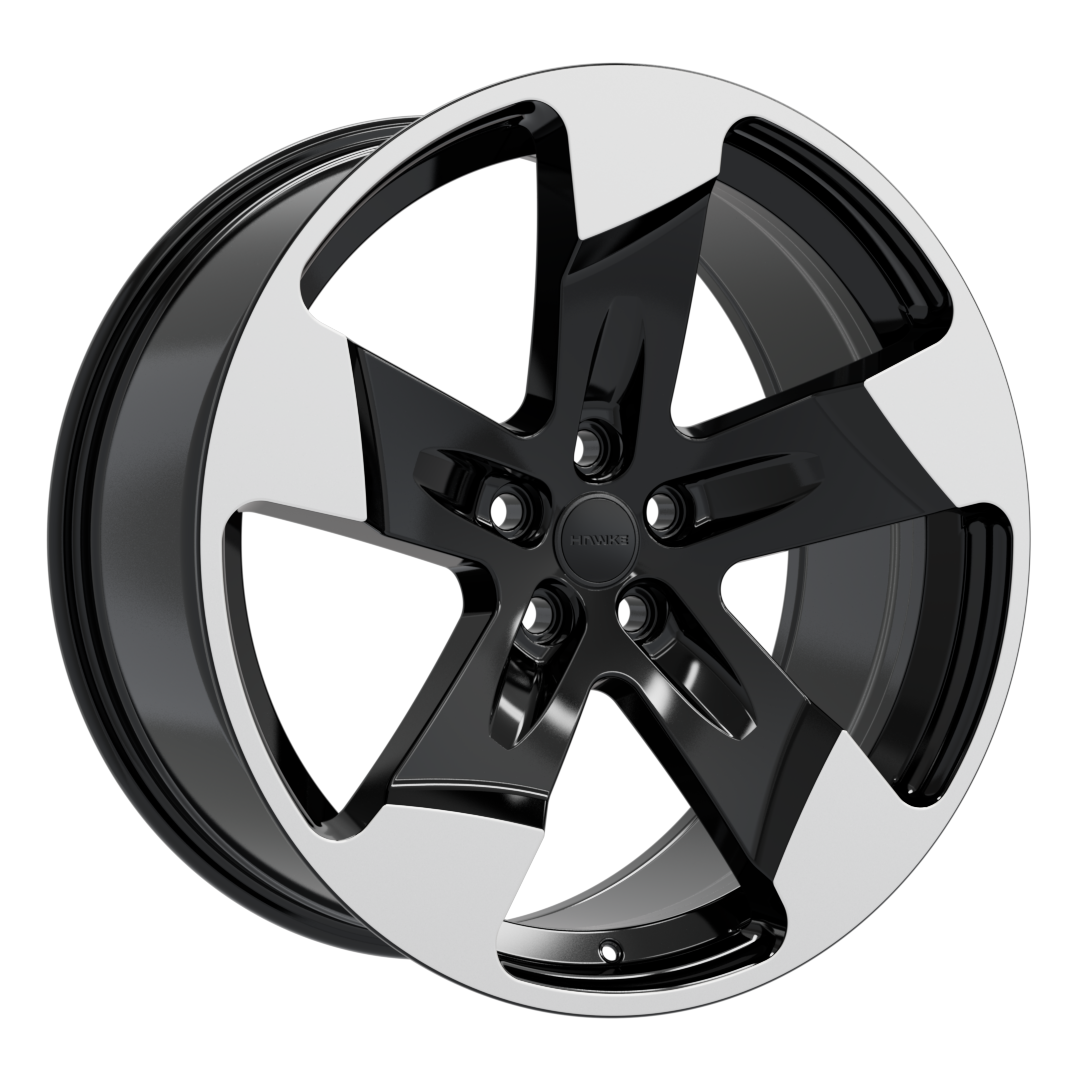 Hawke Wheels Five Tooth 22X10 Single Wheel Black