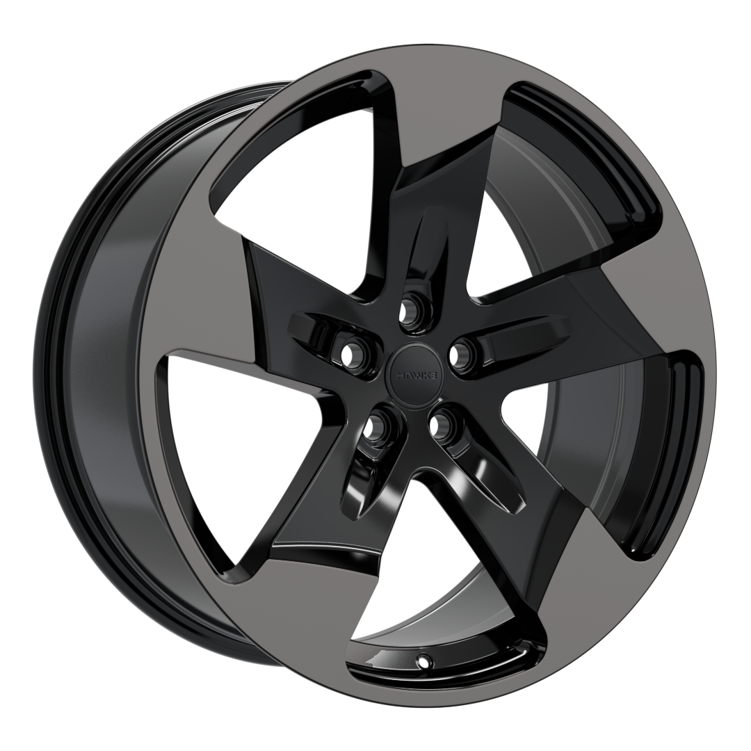 Hawke Wheels Five Tooth 22X10 Single Wheel Black