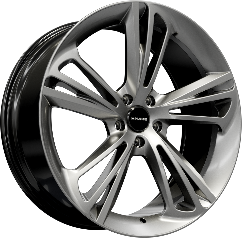 Hawke Wheels Aquila 22X9.5 Single Wheel Silver
