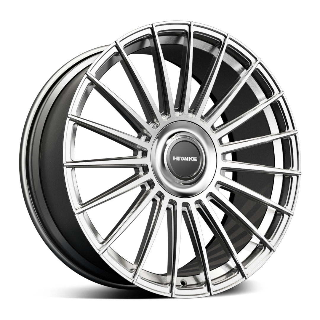 Hawke Wheels Marquis 24X10 Single Wheel Silver