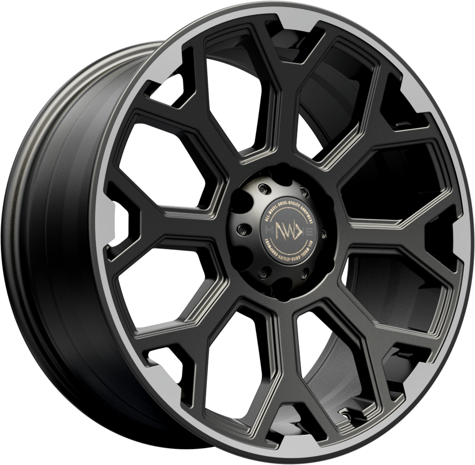 Hawke AWD Wheels Sar 20X9 Single Wheel Black