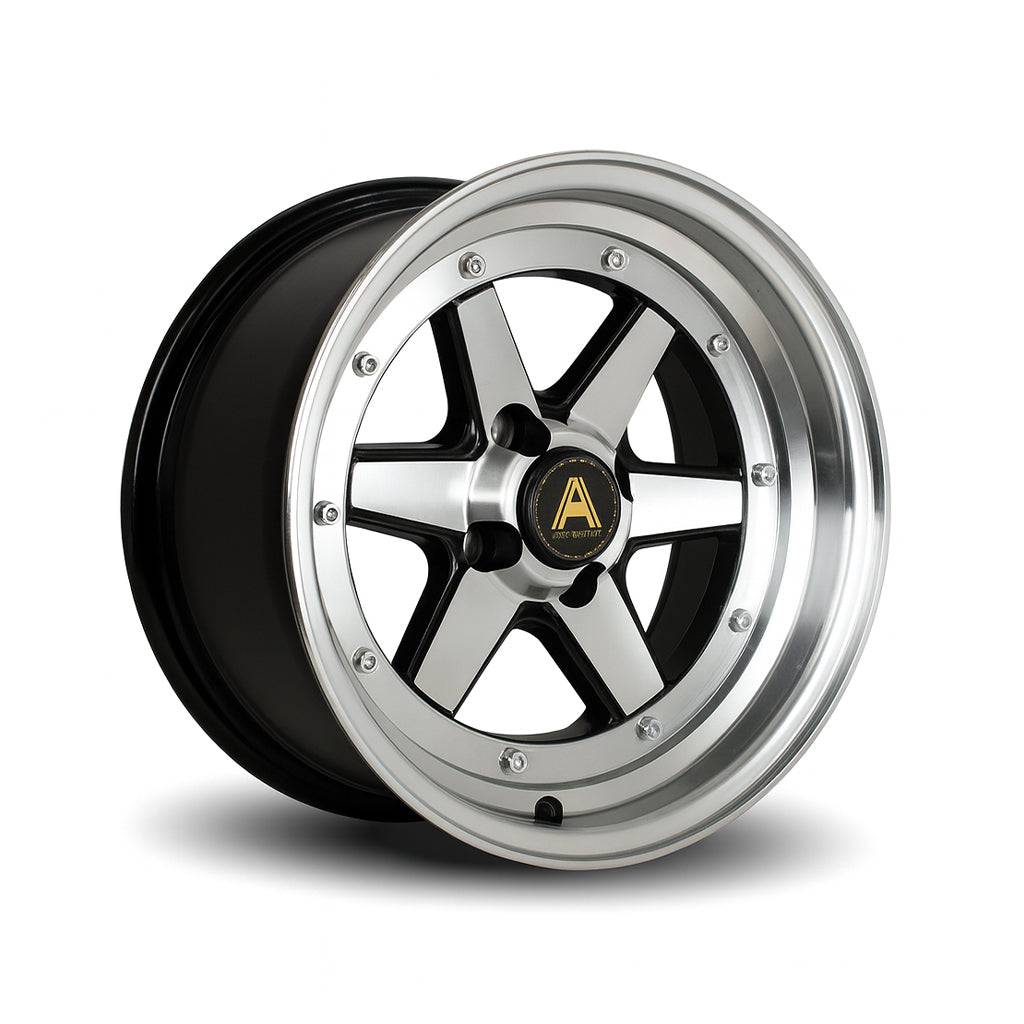 Autostar Magic 15X8 Single Wheel Black (AS-MAGI8015C1P20RFYB0671)