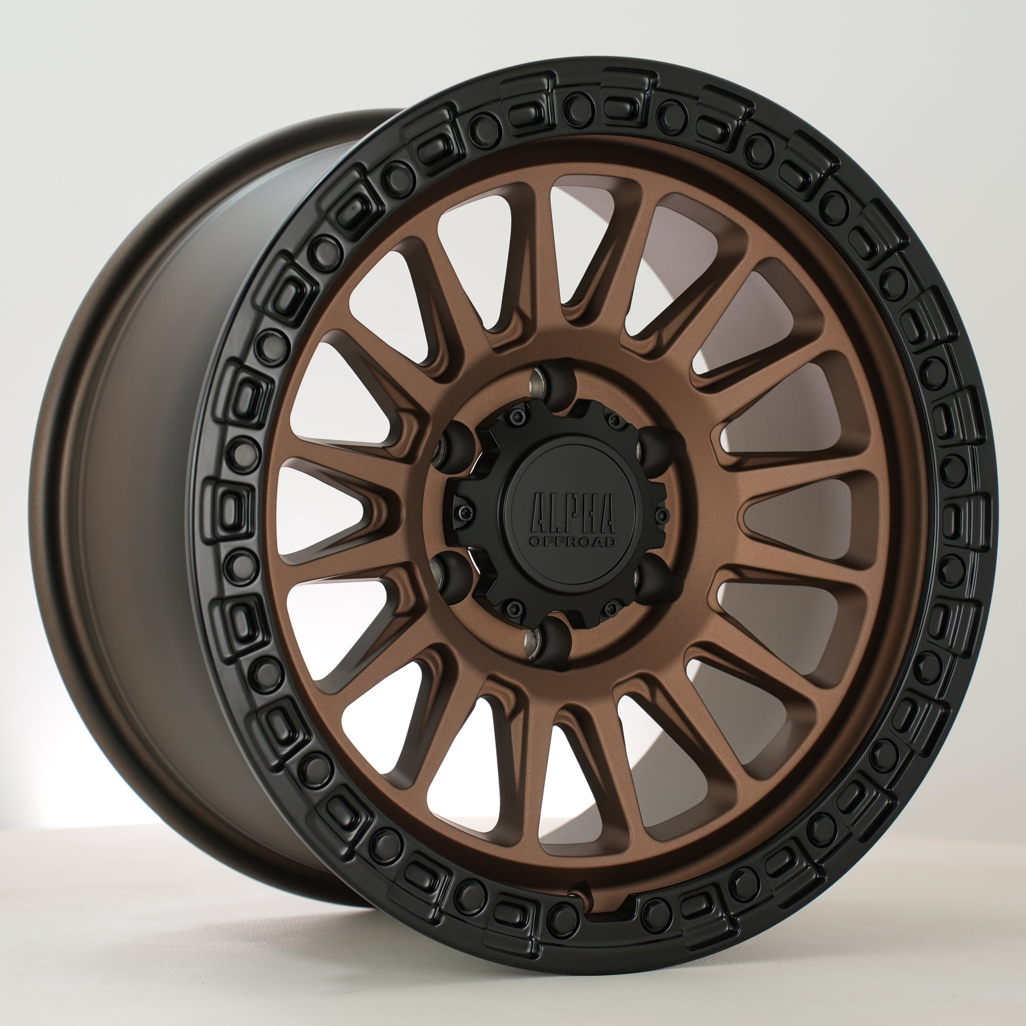 Alpha Offroad Combat 17X9 Single Wheel Bronze (AO-COMB9017G1P15BZFB1100)