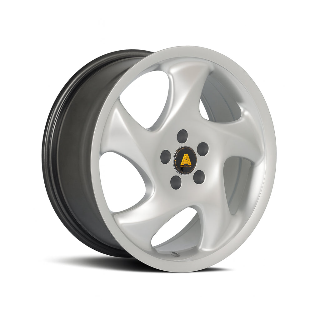 Autostar Twist 18X8 Single Wheel Silver (AS-TWIS8018E1P45PCPS0731)