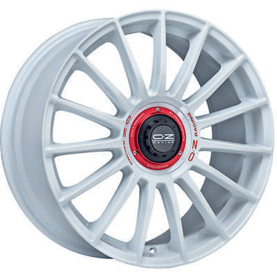 OZ Racing SUPERT  EVOLUZ  WRC 20X8.5 Single Wheel White/Red