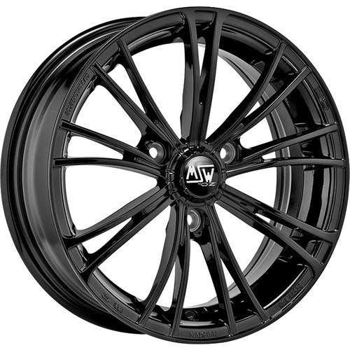 MSW X2 MSW 15X6.5 Single Wheel Black
