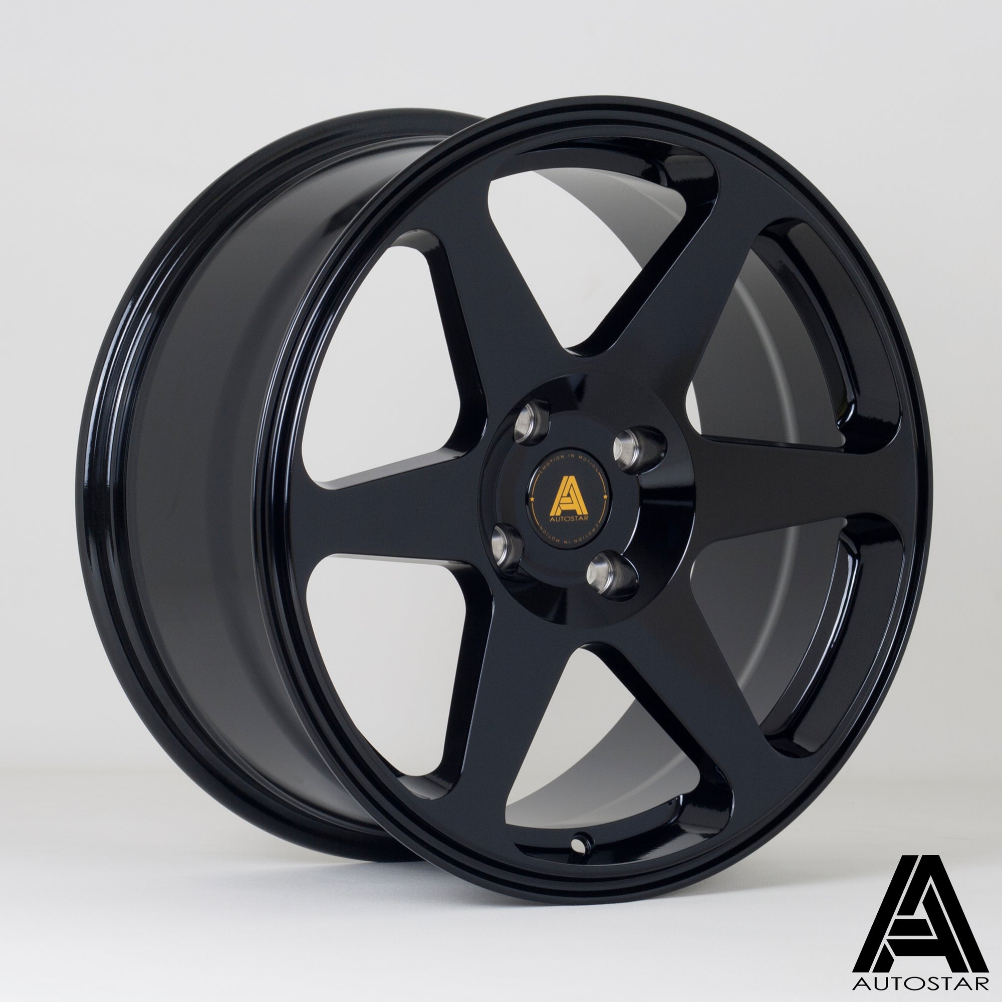 Autostar Chaser 17X8 Single Wheel Black