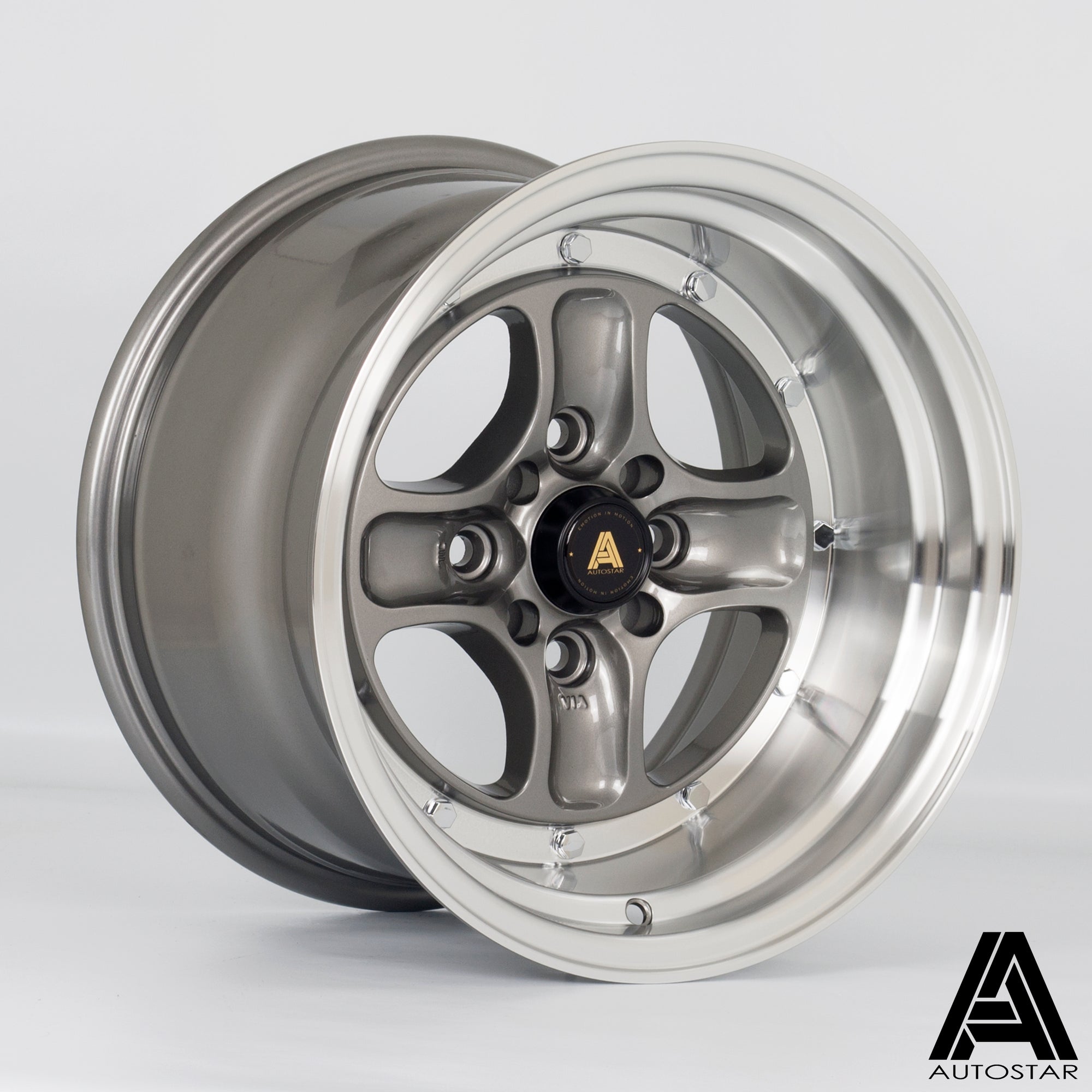 Autostar Classic 15X9 Single Wheel Gunmetal