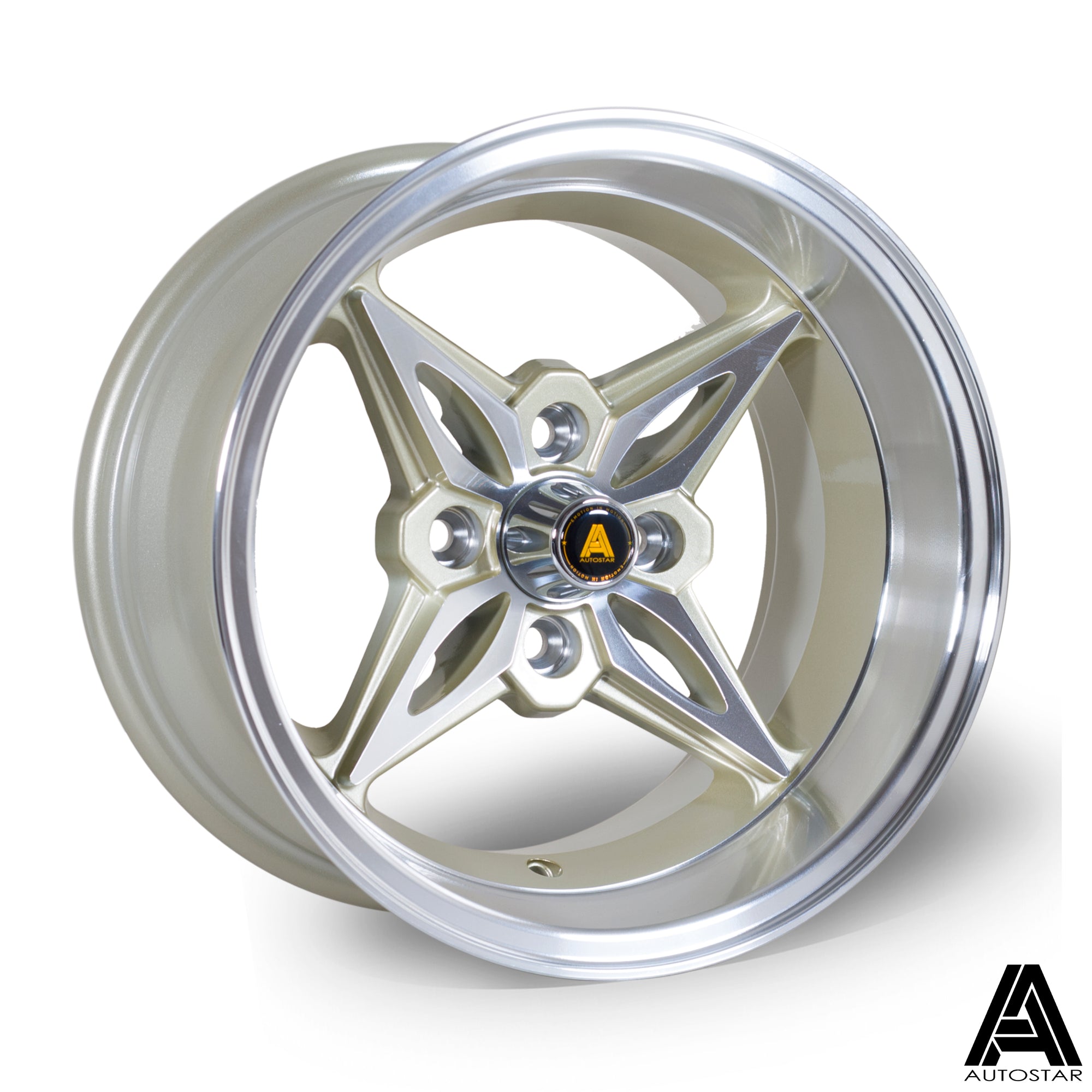Autostar Kanji 14X8 Single Wheel Gold