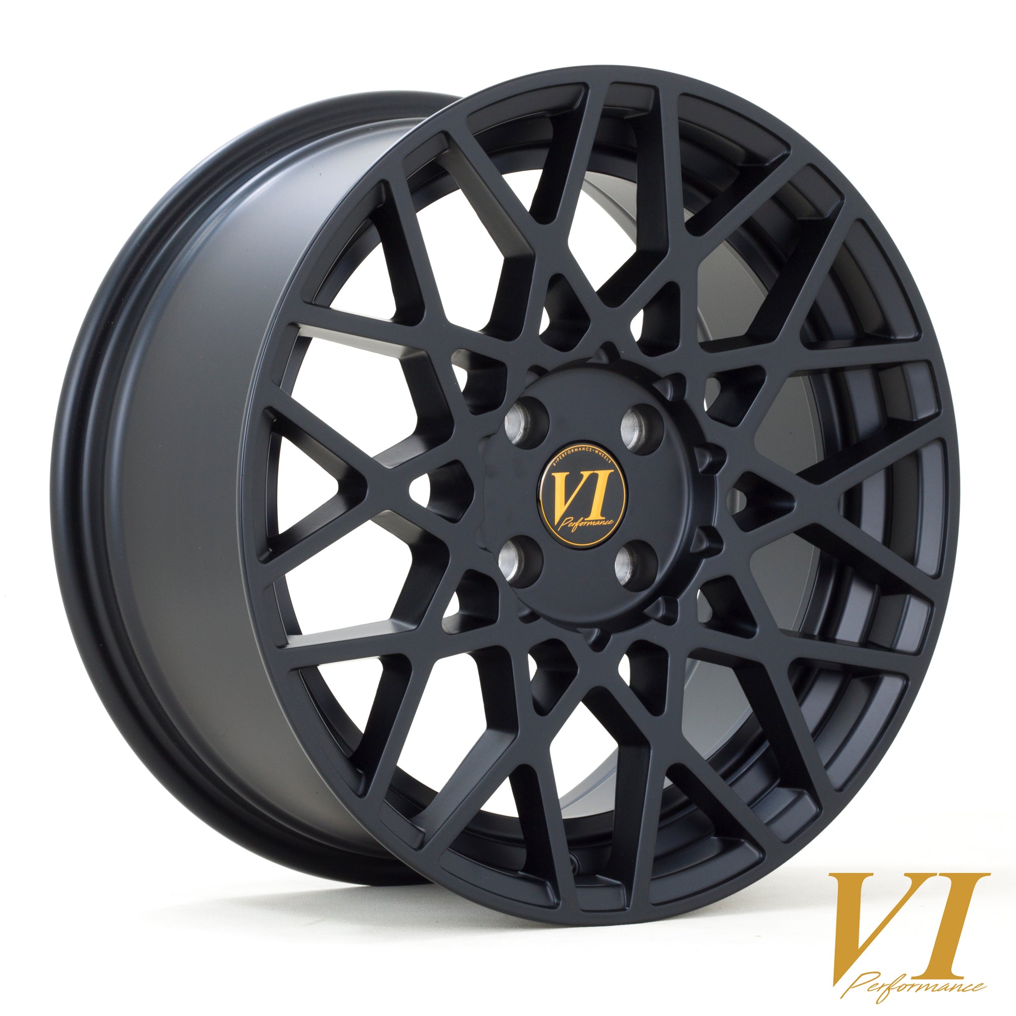 6Performance Mesh 17X8 Single Wheel Black