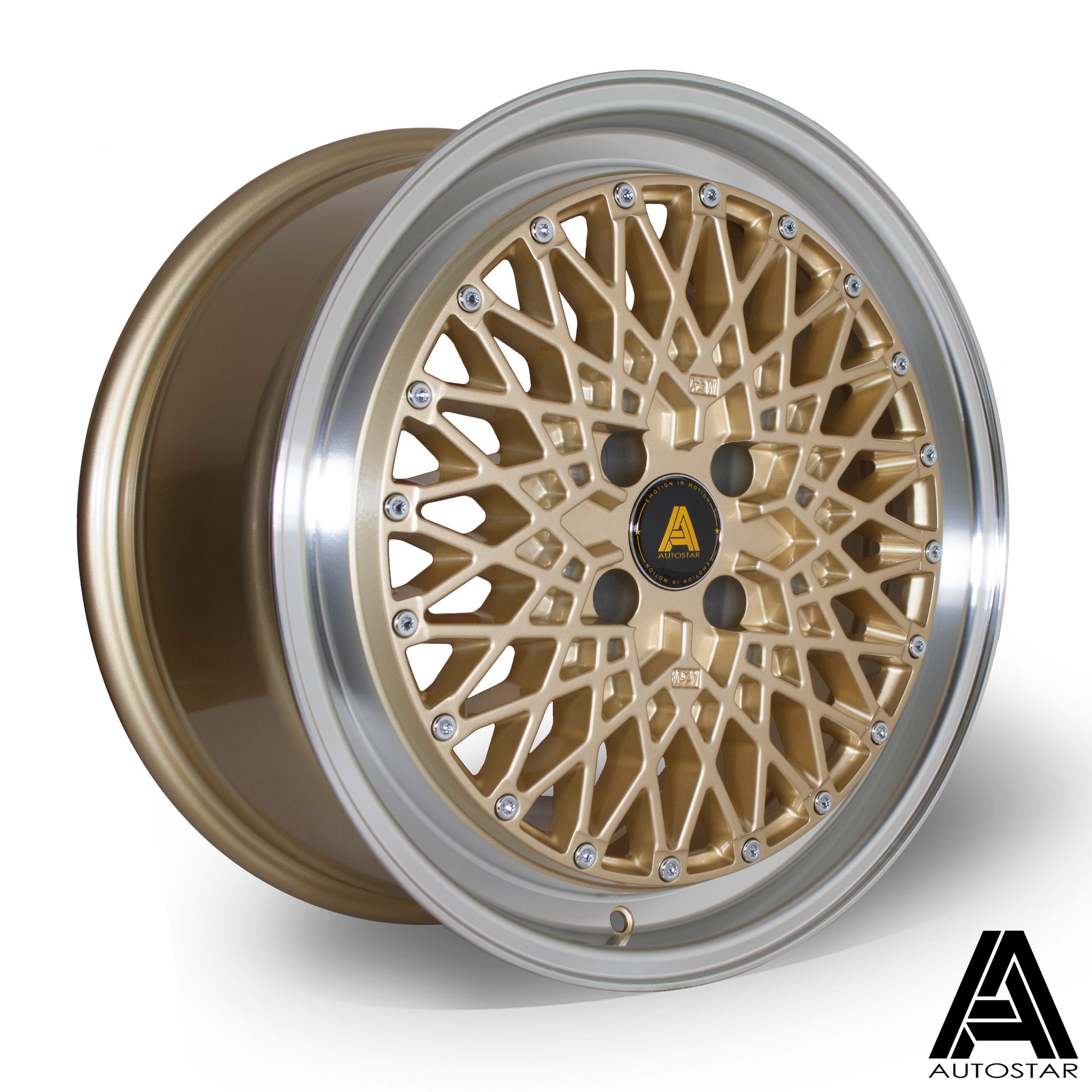 Autostar Minus 17X8 Single Wheel Gold
