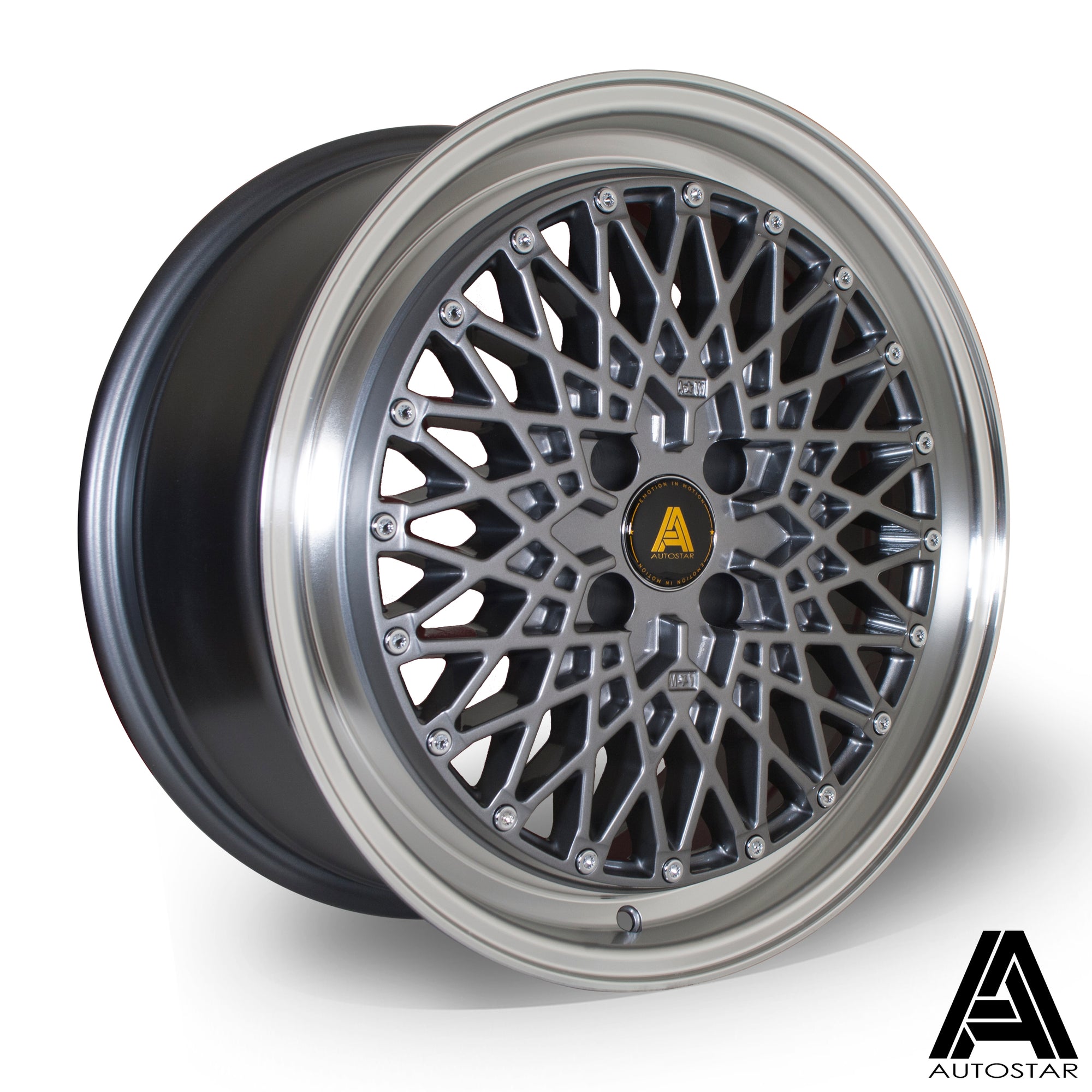 Autostar Minus 17X8 Single Wheel Gunmetal