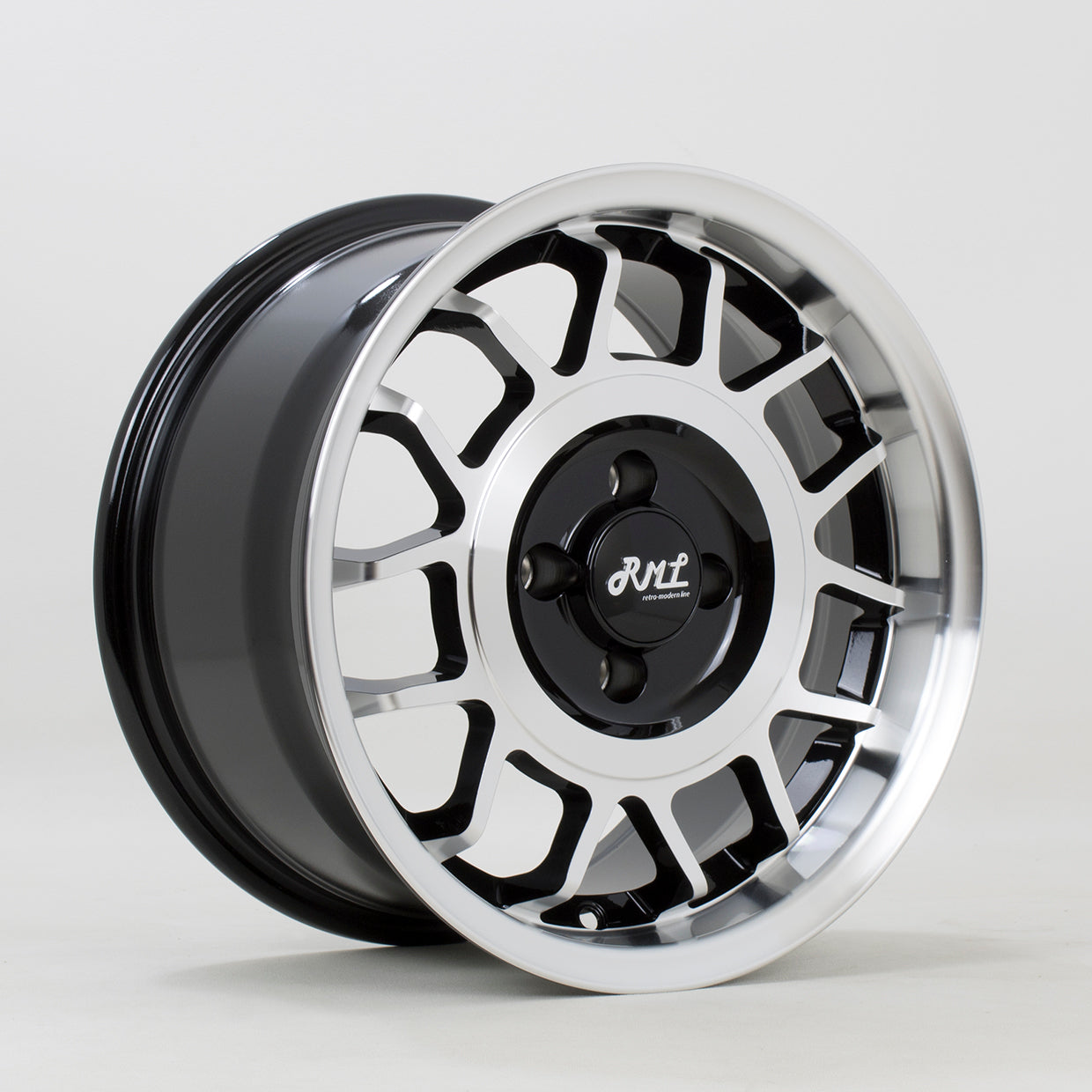 RML Wheels Snowflake 15X8 Single Wheel Black