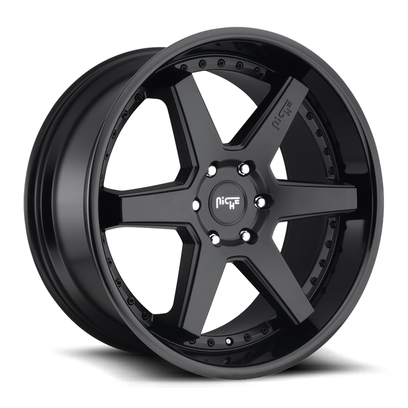 Niche Altair, 20 x 9 inch, 5x120 PCD, ET35 Two-Tone Black, Single Wheel