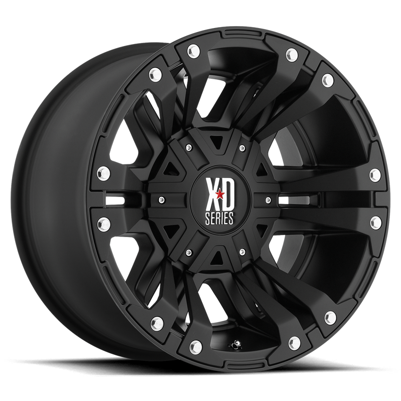 XD Monster 2, 20 x 9 inch, 6x135 / 6x139 PCD, ET18 Matte Black Single Wheel