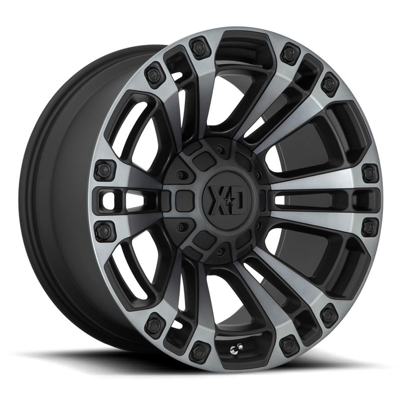 XD Monster 3, 20 x 9 inch, 6x135 / 6x139 PCD, ET18 Satin Black w/ Gray Tint Single Wheel