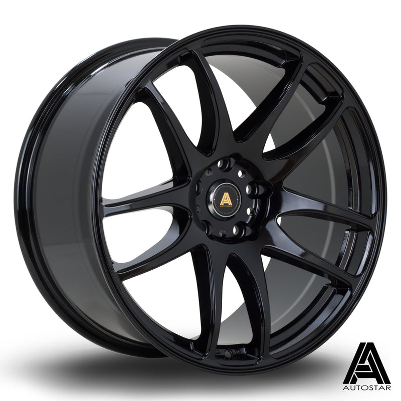Autostar A510, 19 x 9.5 inch, 5114 PCD, ET35 Black Single Wheel