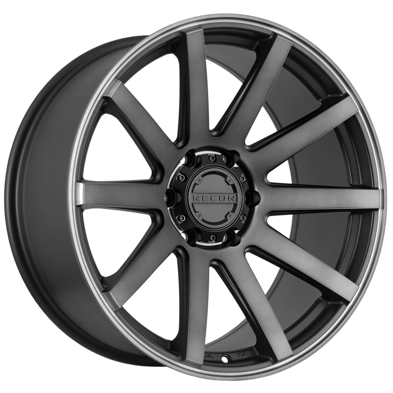 Recon Off-Road Force, 20 x 9 inch, 6x139 PCD, ET35 Black Machine Finished, Single Wheel