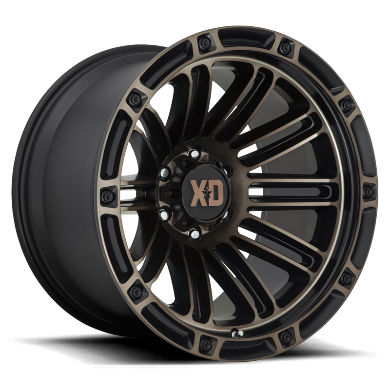 XD Double Deuce, 20 x 9 inch, 6x139 PCD, ET0 Matte Black / Bronze Single Wheel