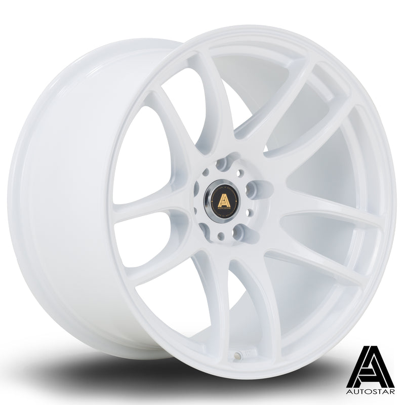 Autostar A510, 19 x 9.5 inch, 5114 PCD, ET22 White Single Wheel