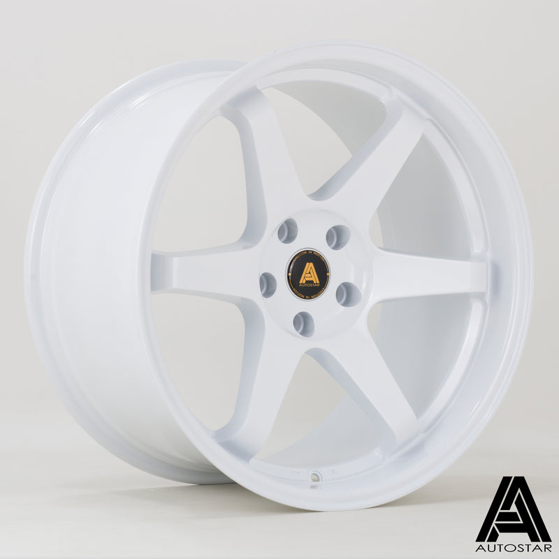 Autostar GT6, 19 x 9.5 inch, 5114 PCD, ET22 White Single Wheel