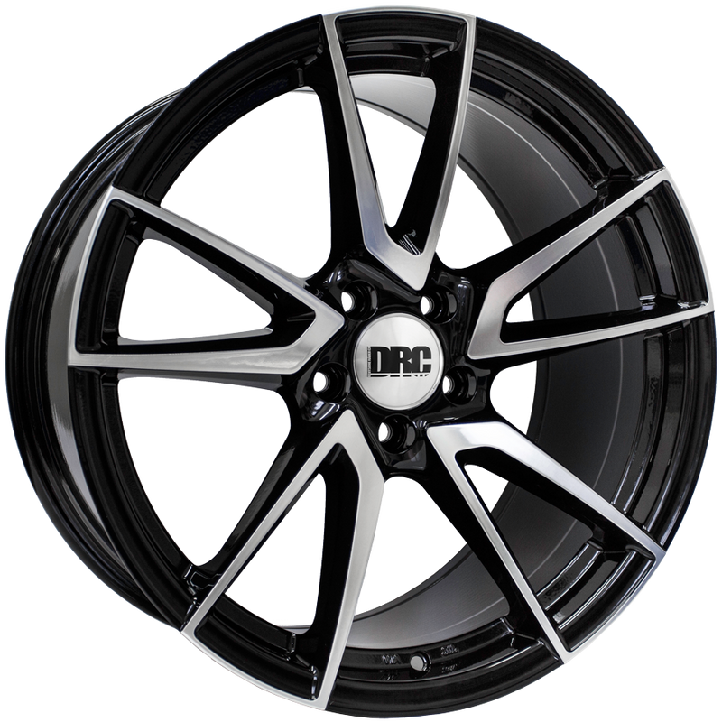 DRC - DLA 8.5x19 (Black / Polished Face) 5x112 PCD, Single Wheel