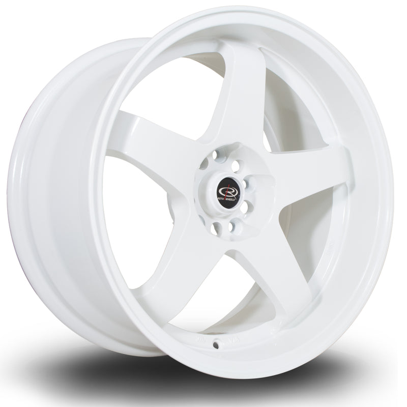 Rota GTR-D, 18 x 9.5 inch, 5x114 PCD, ET12, White, Single Wheel