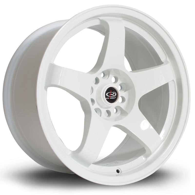 Rota GTR, 17 x 9 inch, 5x114 PCD, ET25, White, Single Wheel