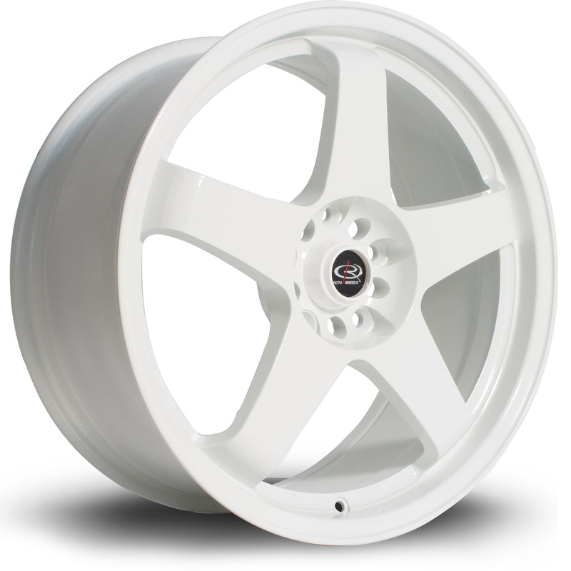 Rota GTR, 18 x 8.5 inch, 5x114 PCD, ET30, White, Single Wheel