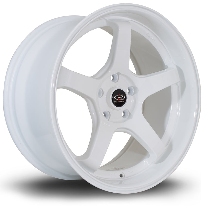 Rota RT5, 18 x 9.5 inch, 5x120 PCD, ET35, White, Single Wheel