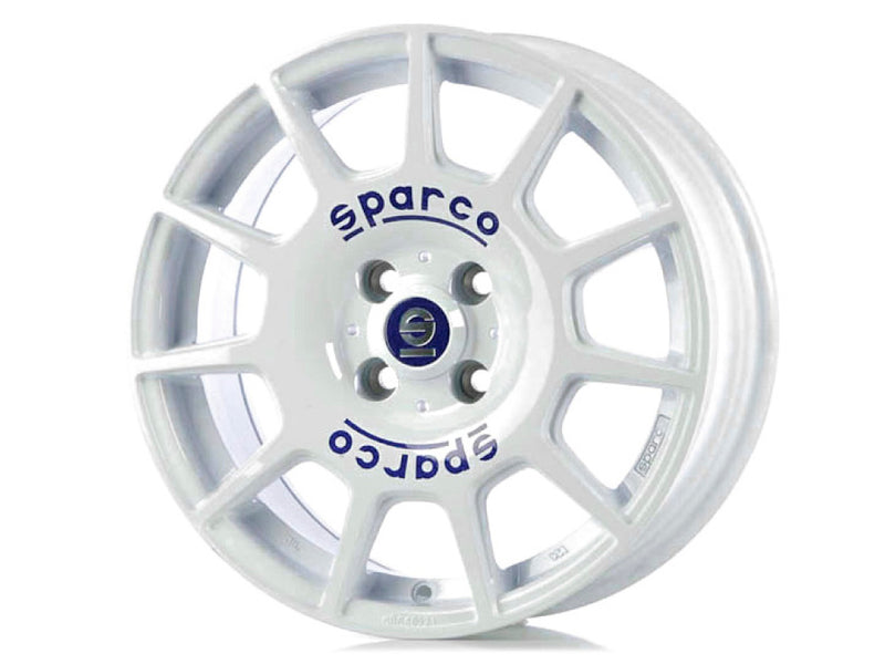 SPARCO TERRA 7x16 ET 37 4x100 SPARCO WHITE BLUE LETTERING Single Wheel